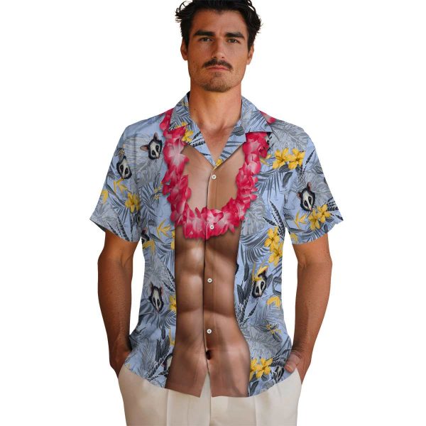 Possum Chest Illusion Hawaiian Shirt High quality