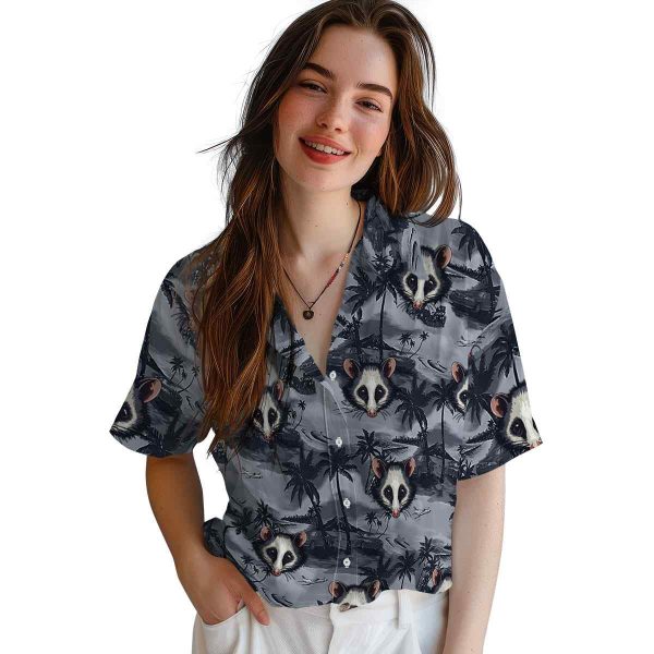 Possum Coastal Palms Hawaiian Shirt Trendy