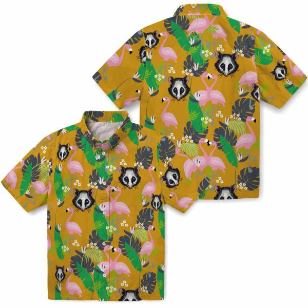 Possum Flamingo Foliage Hawaiian Shirt Latest Model