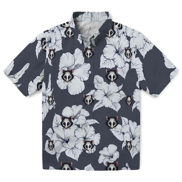 Possum Hibiscus Blooms Hawaiian Shirt Best selling