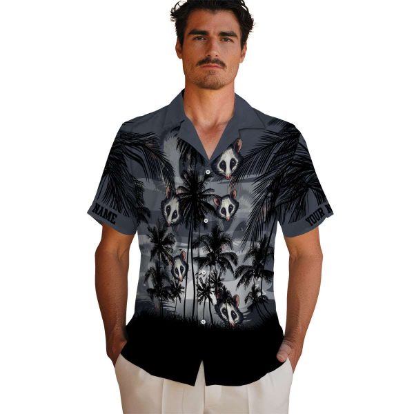 Possum Sunset Scene Hawaiian Shirt High quality