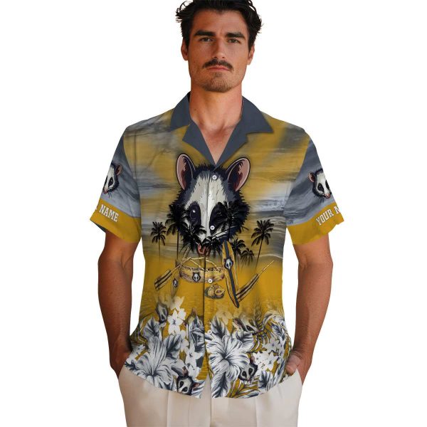 Possum Tropical Canoe Hawaiian Shirt High quality