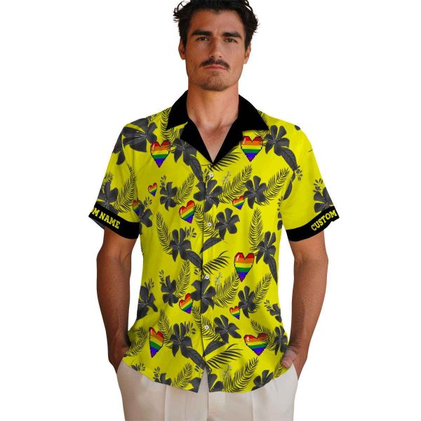 Pride Botanical Print Hawaiian Shirt High quality