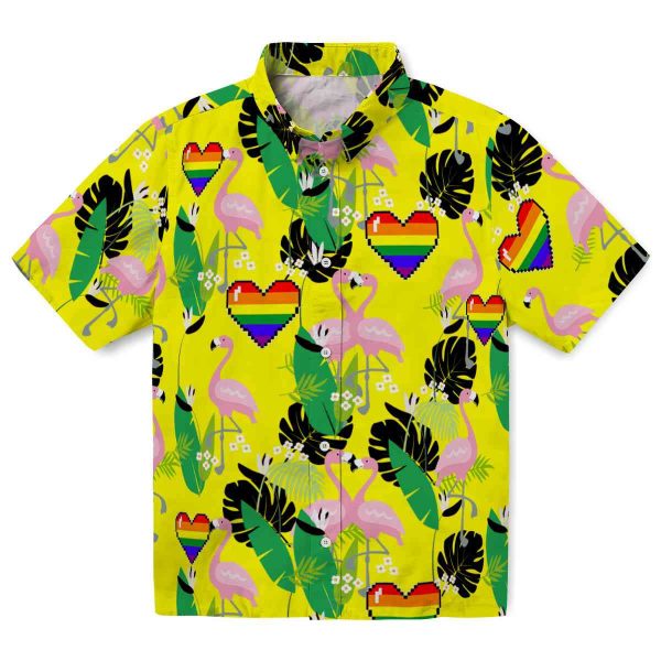 Pride Flamingo Foliage Hawaiian Shirt Best selling