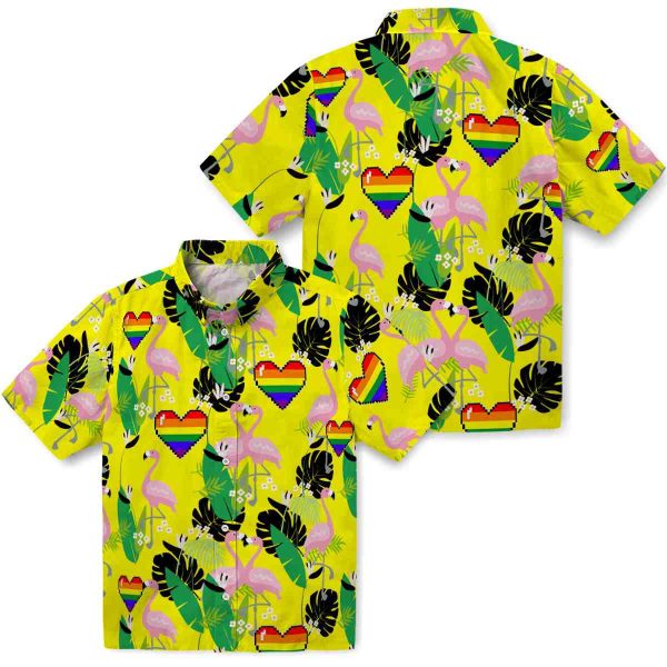 Pride Flamingo Foliage Hawaiian Shirt Latest Model