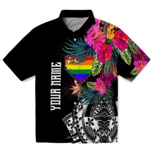 Pride Floral Polynesian Hawaiian Shirt Best selling