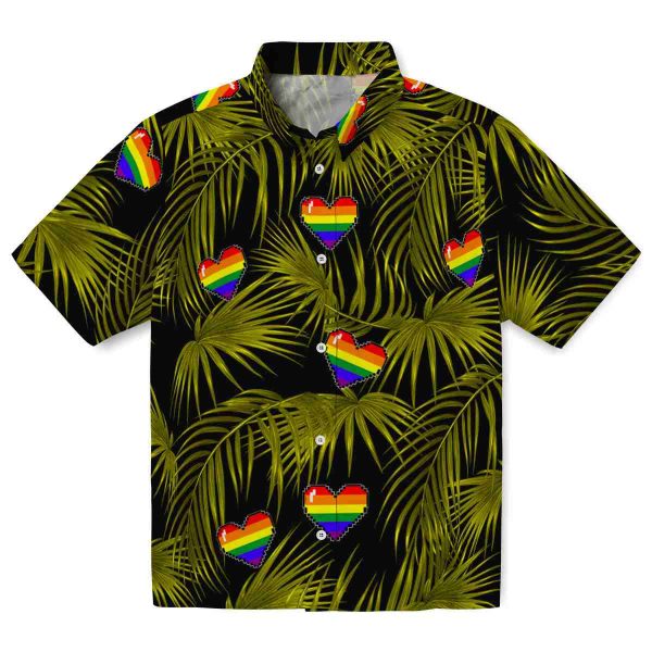 Pride Leafy Palms Hawaiian Shirt Best selling