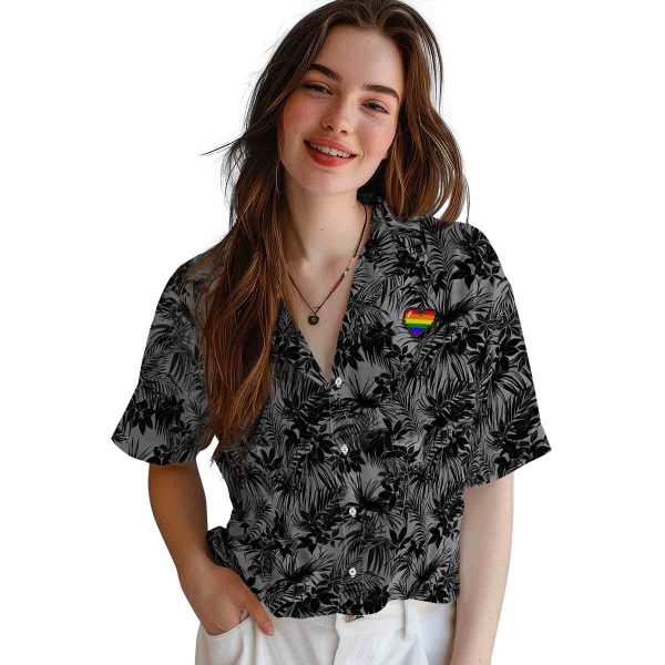 Pride Leafy Pattern Hawaiian Shirt Trendy