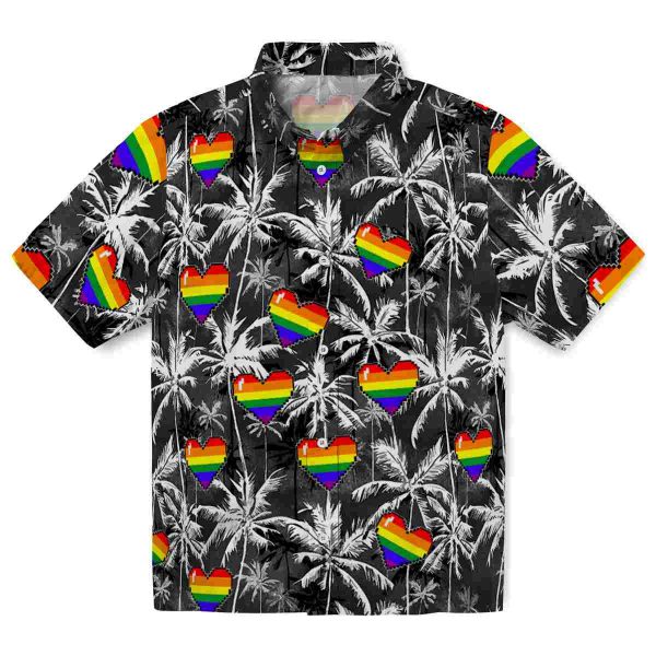 Pride Palm Pattern Hawaiian Shirt Best selling