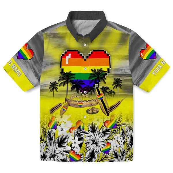 Pride Tropical Canoe Hawaiian Shirt Best selling