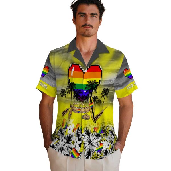 Pride Tropical Canoe Hawaiian Shirt High quality