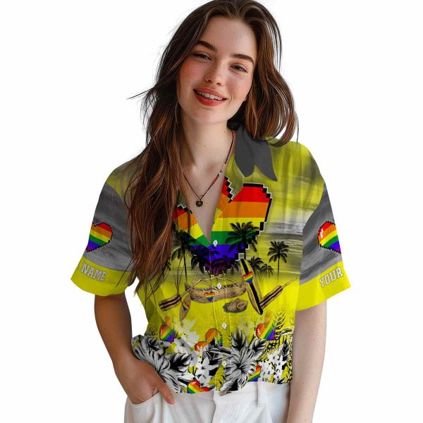 Pride Tropical Canoe Hawaiian Shirt Trendy