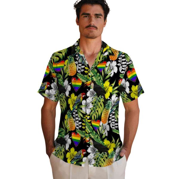 Pride Tropical Toucan Hawaiian Shirt High quality