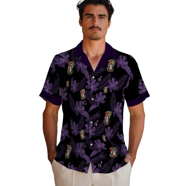 Psychedelic Botanical Print Hawaiian Shirt High quality