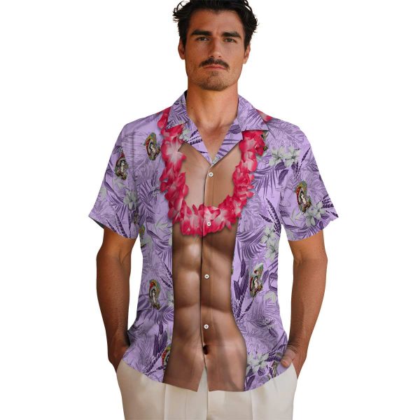 Psychedelic Chest Illusion Hawaiian Shirt High quality