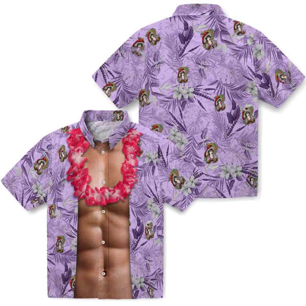 Psychedelic Chest Illusion Hawaiian Shirt Latest Model