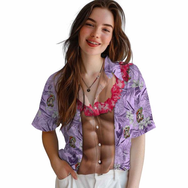 Psychedelic Chest Illusion Hawaiian Shirt Trendy