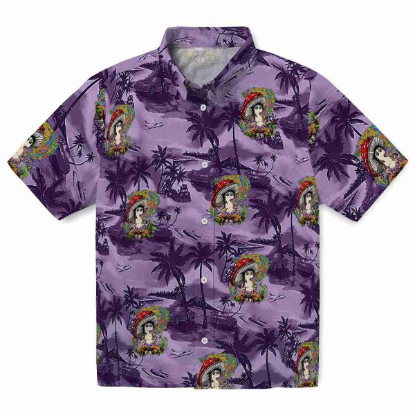 Psychedelic Coastal Palms Hawaiian Shirt Best selling