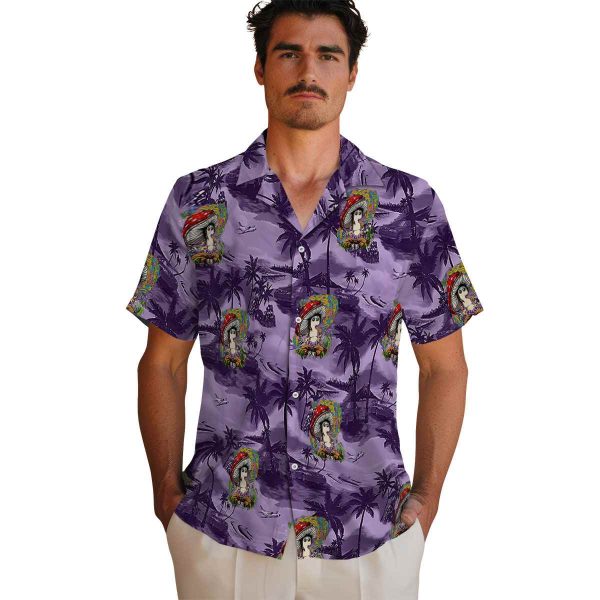 Psychedelic Coastal Palms Hawaiian Shirt High quality