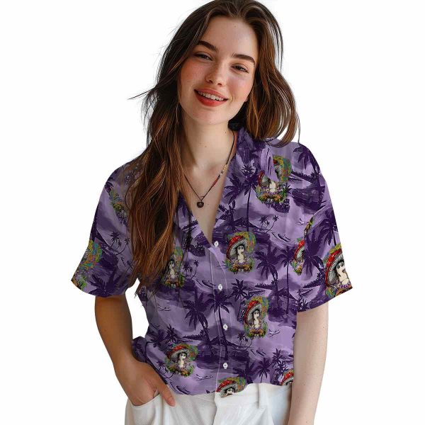 Psychedelic Coastal Palms Hawaiian Shirt Trendy