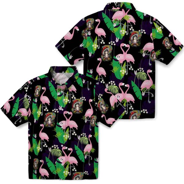 Psychedelic Flamingo Foliage Hawaiian Shirt Latest Model