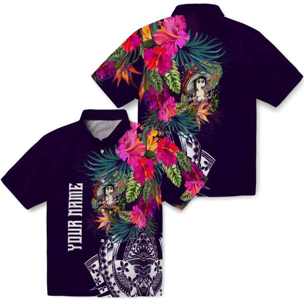 Psychedelic Floral Polynesian Hawaiian Shirt Latest Model