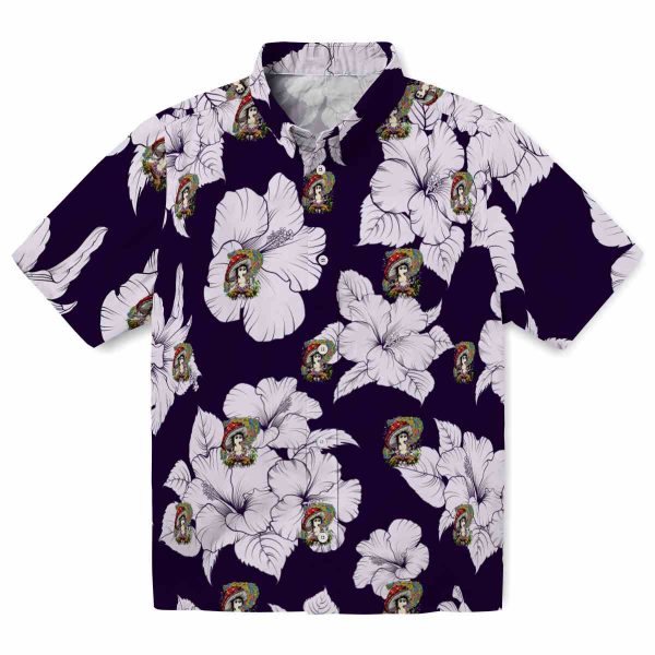 Psychedelic Hibiscus Blooms Hawaiian Shirt Best selling