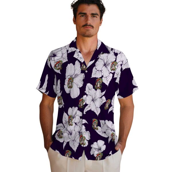 Psychedelic Hibiscus Blooms Hawaiian Shirt High quality