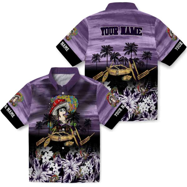 Psychedelic Tropical Canoe Hawaiian Shirt Latest Model