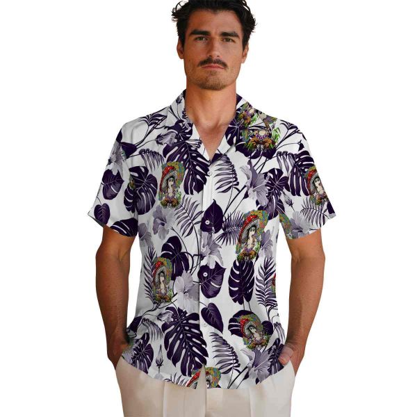 Psychedelic Tropical Plants Hawaiian Shirt High quality