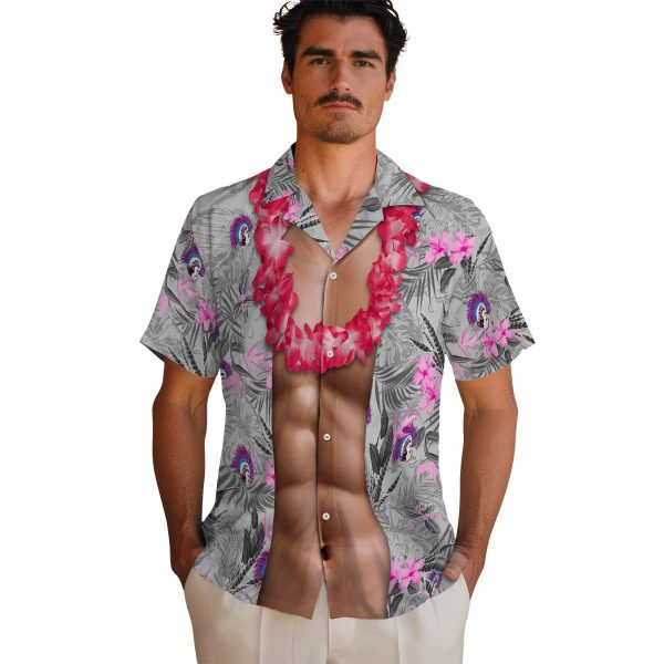 Punk Chest Illusion Hawaiian Shirt High quality