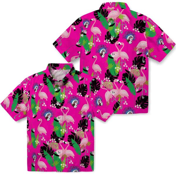 Punk Flamingo Foliage Hawaiian Shirt Latest Model