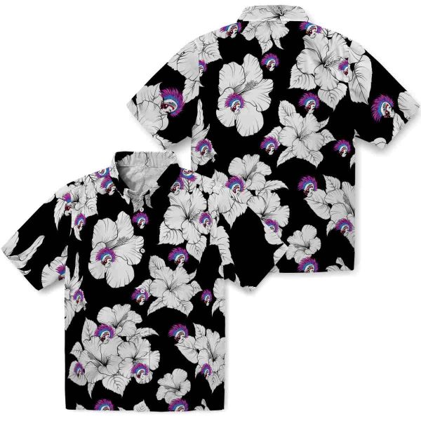 Punk Hibiscus Blooms Hawaiian Shirt Latest Model