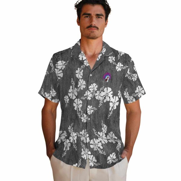 Punk Hibiscus Clusters Hawaiian Shirt High quality