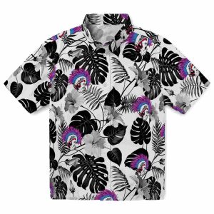 Punk Tropical Plants Hawaiian Shirt Best selling