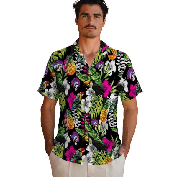 Punk Tropical Toucan Hawaiian Shirt High quality