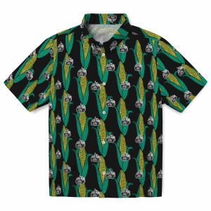 Puritan Corn Motifs Hawaiian Shirt Best selling