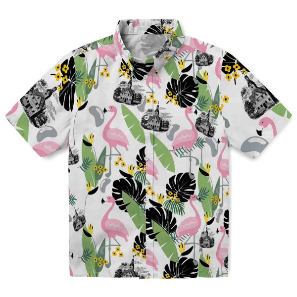 Puritan Flamingo Leaves Hawaiian Shirt Best selling