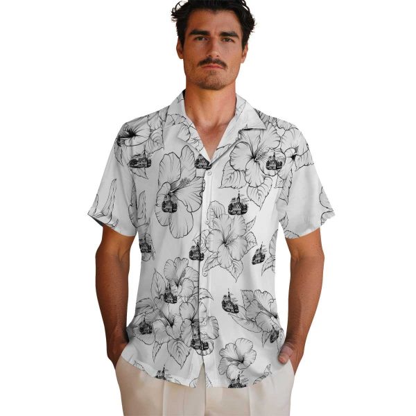 Puritan Hibiscus Blooms Hawaiian Shirt High quality