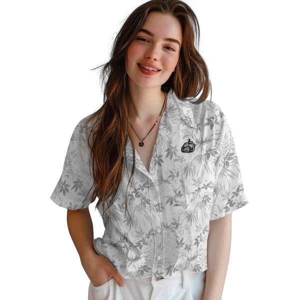 Puritan Leafy Pattern Hawaiian Shirt Trendy