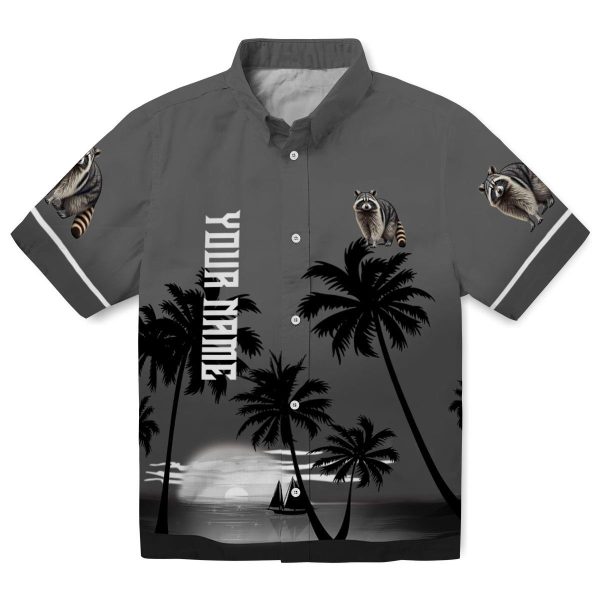 Raccoon Beach Sunset Hawaiian Shirt Best selling