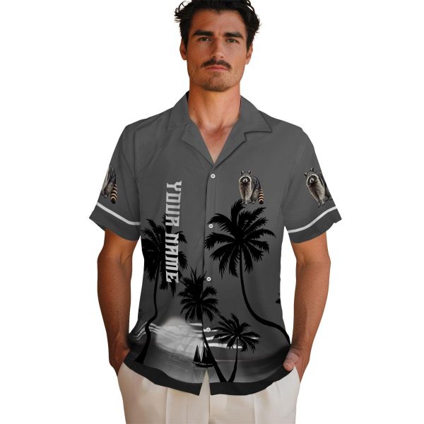 Raccoon Beach Sunset Hawaiian Shirt High quality