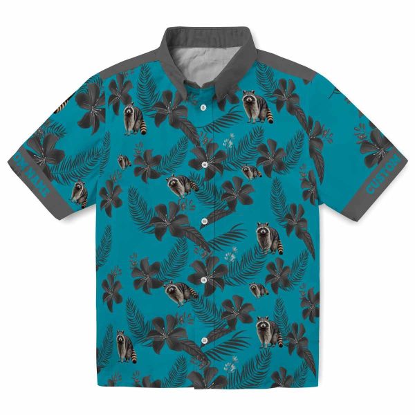 Raccoon Botanical Print Hawaiian Shirt Best selling