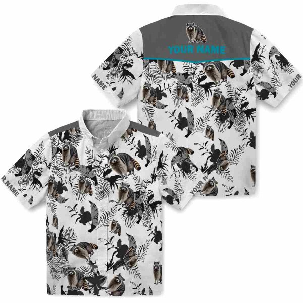 Raccoon Botanical Theme Hawaiian Shirt Latest Model