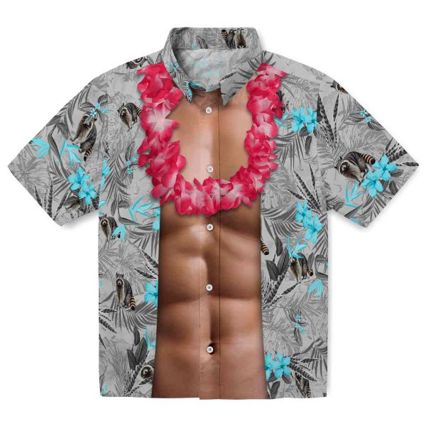 Raccoon Chest Illusion Hawaiian Shirt Best selling