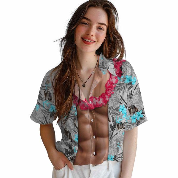 Raccoon Chest Illusion Hawaiian Shirt Trendy