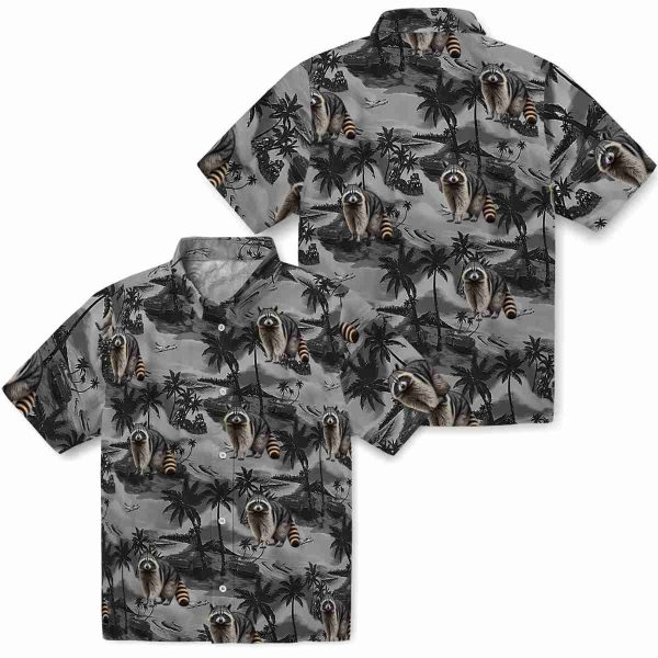 Raccoon Coastal Palms Hawaiian Shirt Latest Model