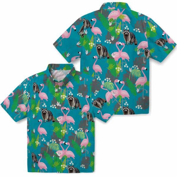 Raccoon Flamingo Foliage Hawaiian Shirt Latest Model