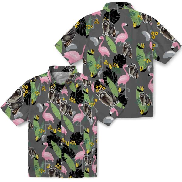 Raccoon Flamingo Leaves Hawaiian Shirt Latest Model