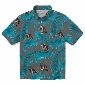 Raccoon Leafy Palms Hawaiian Shirt Best selling